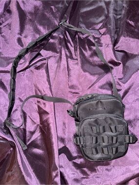 MAC Cosmetics Black Crossbody Cosmetic Pouch